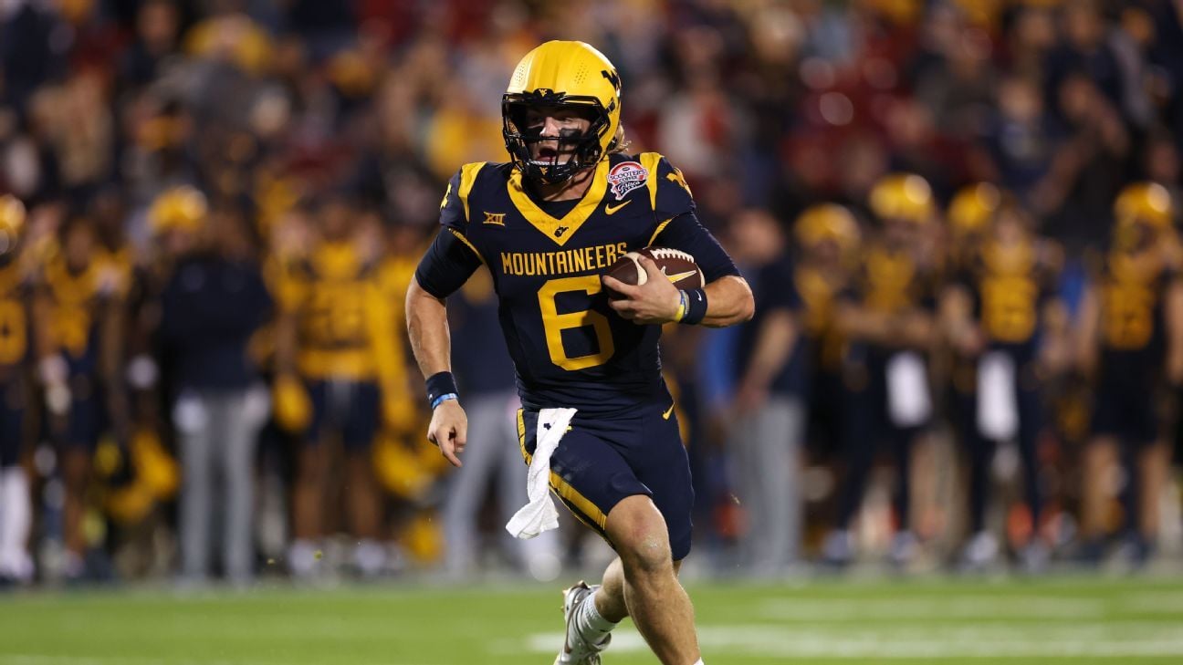 WVU QB Greene says he'll enter NFL draft as WR