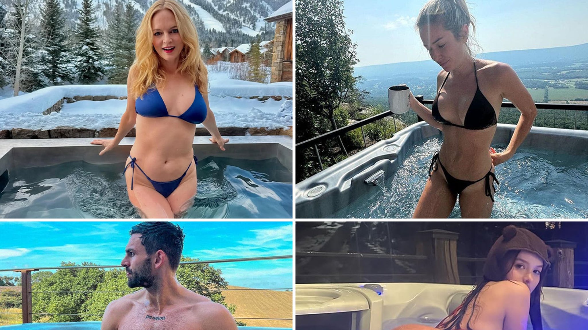 Steamy Celebs In Hot Tubs No Troubles In These Bubbles!