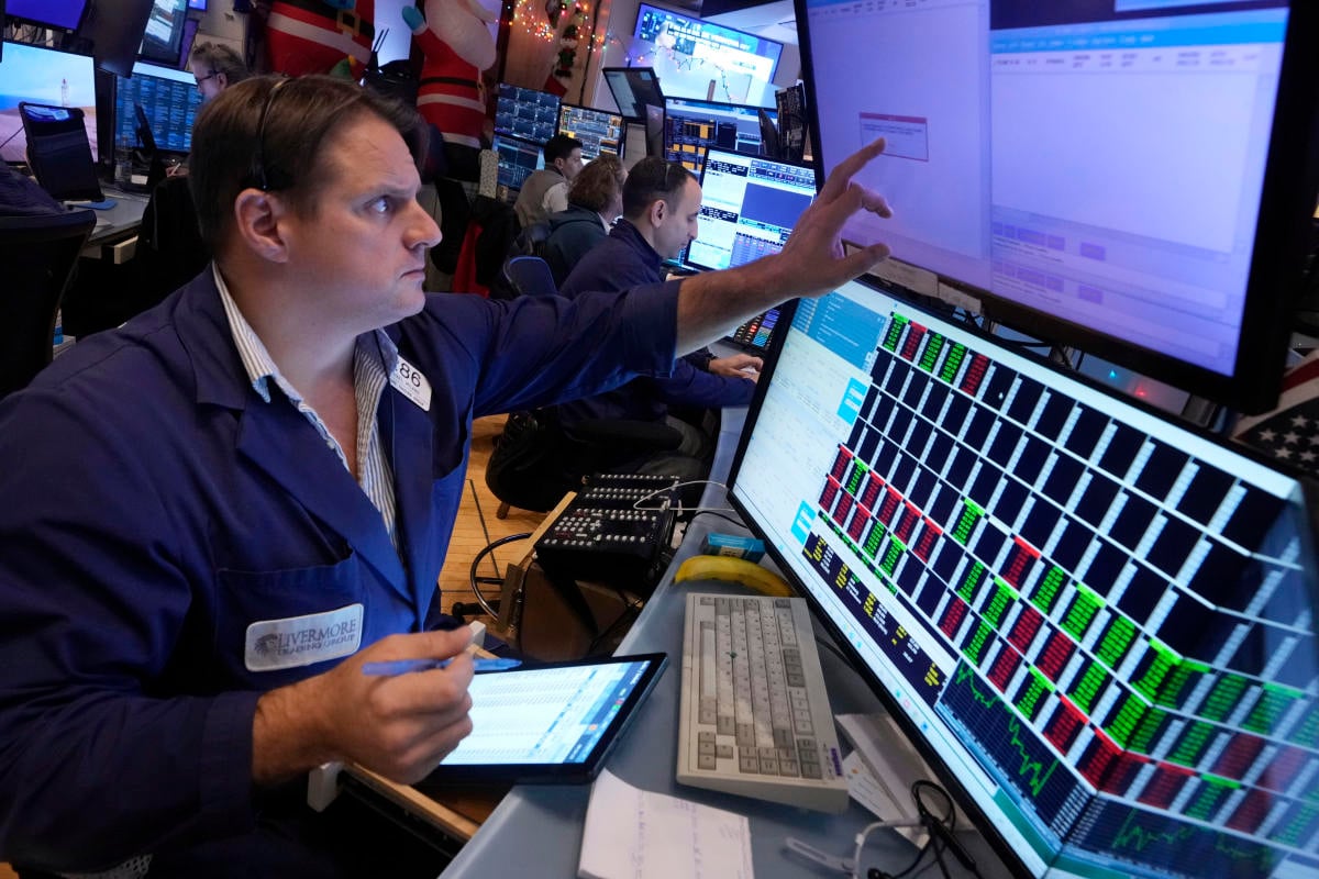 Stock market today: S&P 500, Nasdaq, Dow slide as strong year nears its close