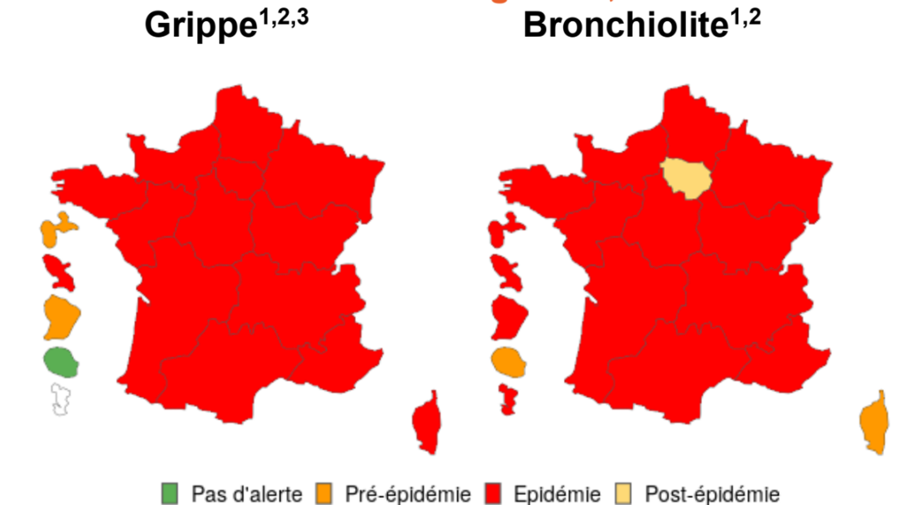 Grippe, Covid-19, bronchiolite… Le point sur les épidémies en France en ce début d’année 2025