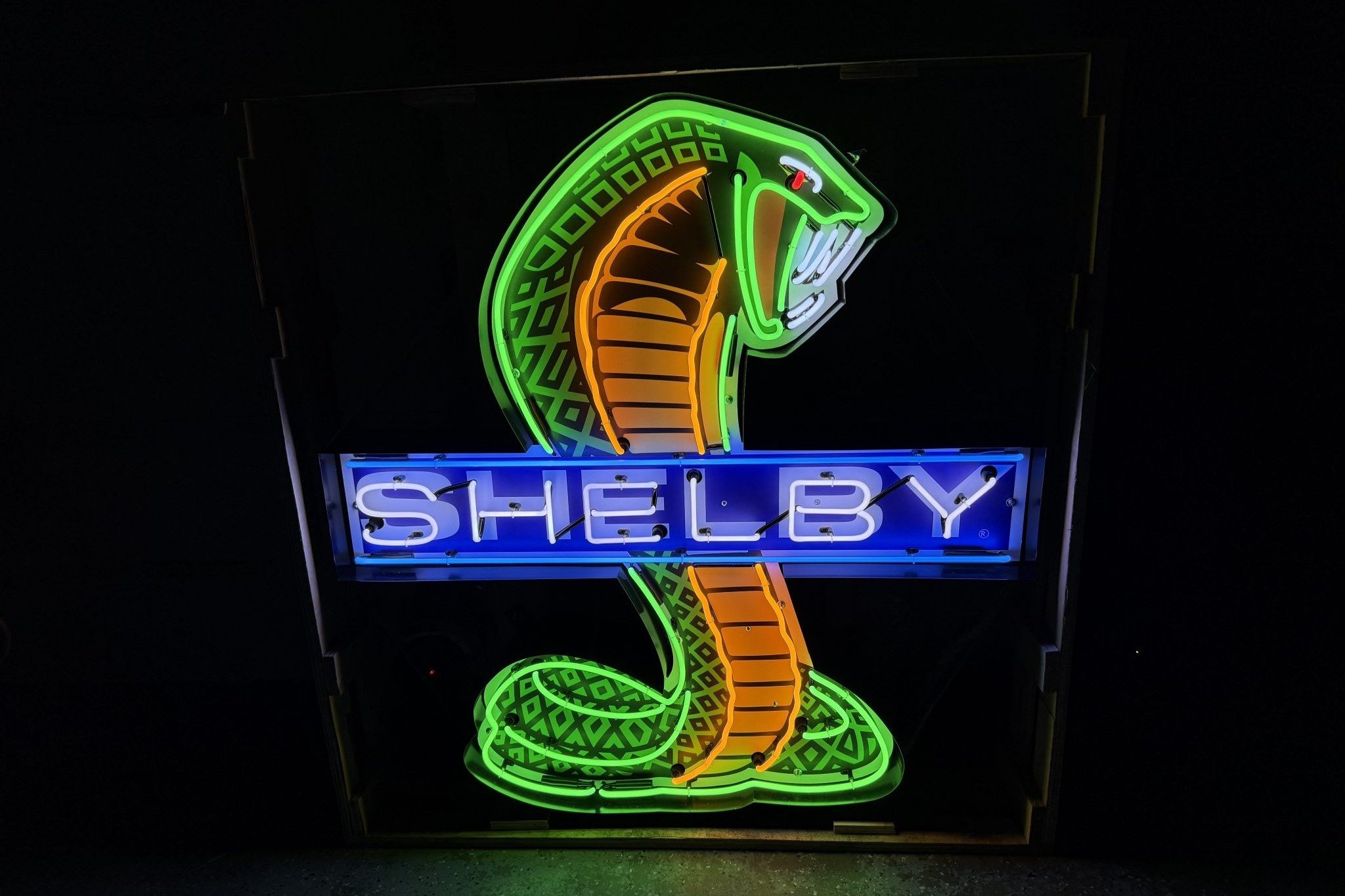 Neon Shelby Cobra Sign at No Reserve