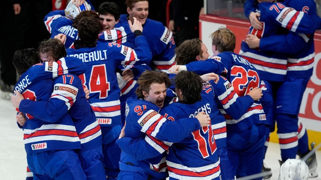 Stiga's goal in OT gives U.S. world juniors title