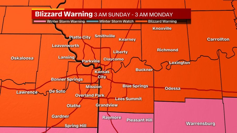 Live Updates: Blizzard Warning in Kansas City