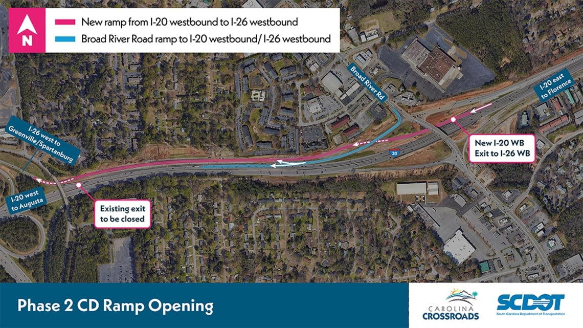 SCDOT unveils new I-20 West ramp in Carolina Crossroads Phase 2