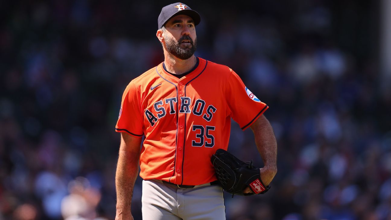 Justin Verlander agrees to 1-year deal with Giants