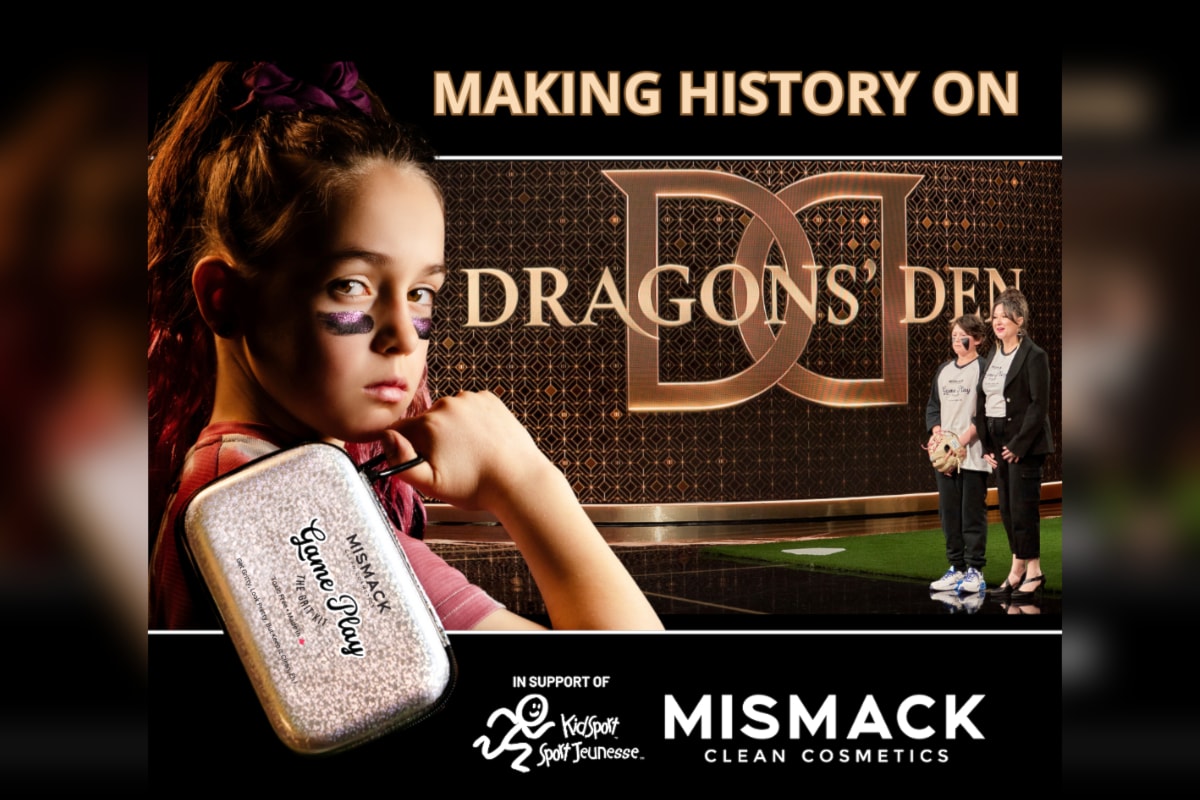 Salmon Arm's MisMacK Clean Cosmetics makes Dragon's debut in support of KidSport