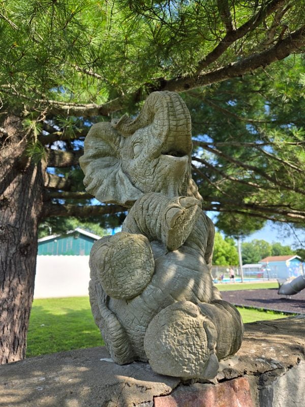 Norma Jean Circus Elephant Monument in Oquawka, Illinois