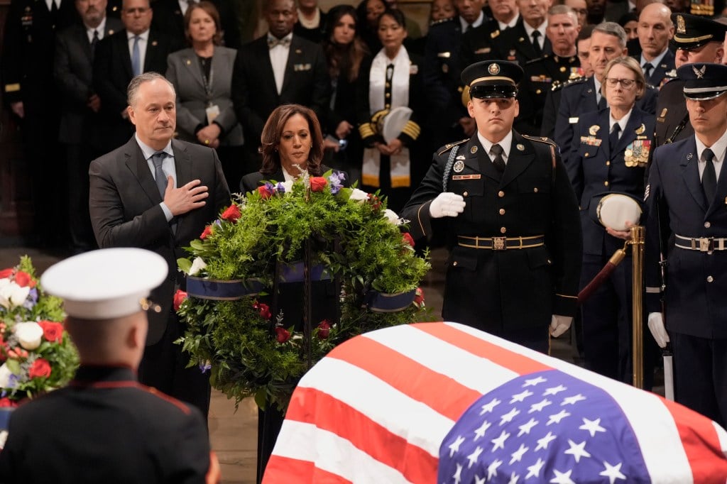 Harris, Congressional leaders eulogize President Jimmy Carter