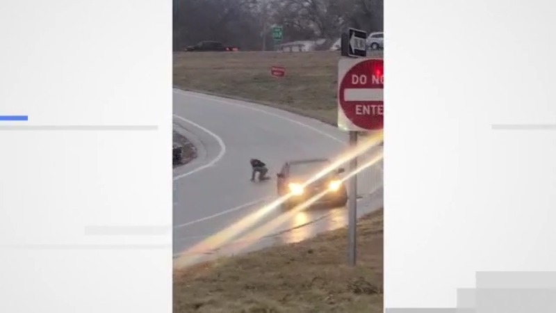 Kansas City viral video driver explains why she jumped out of car