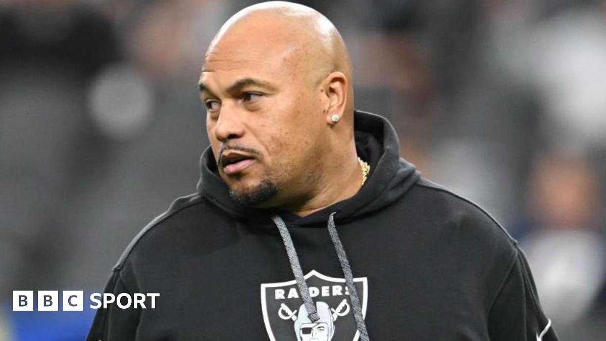 Las Vegas Raiders sack head coach Pierce