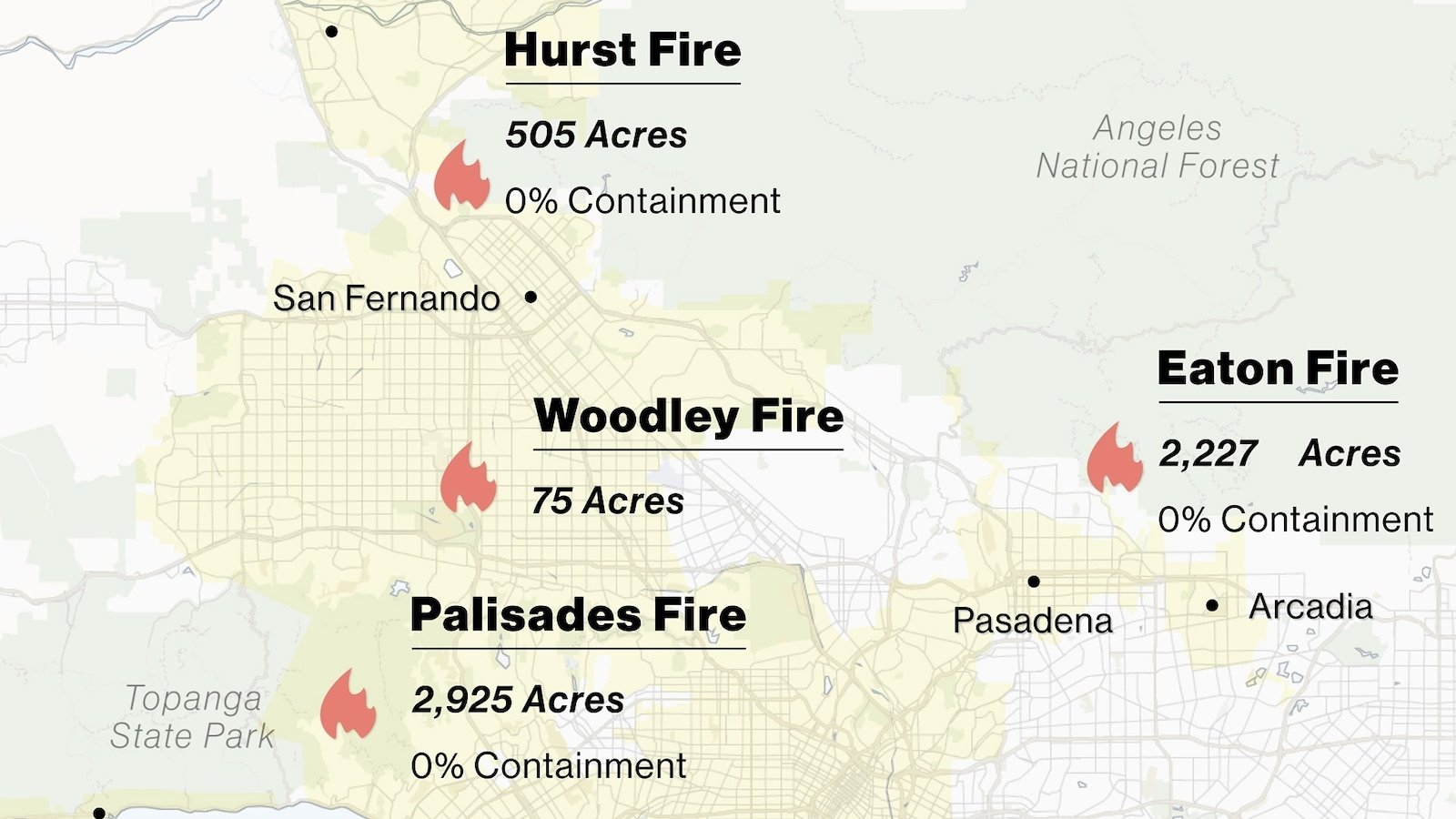 California wildfires maps show evacuations, power outages, air quality