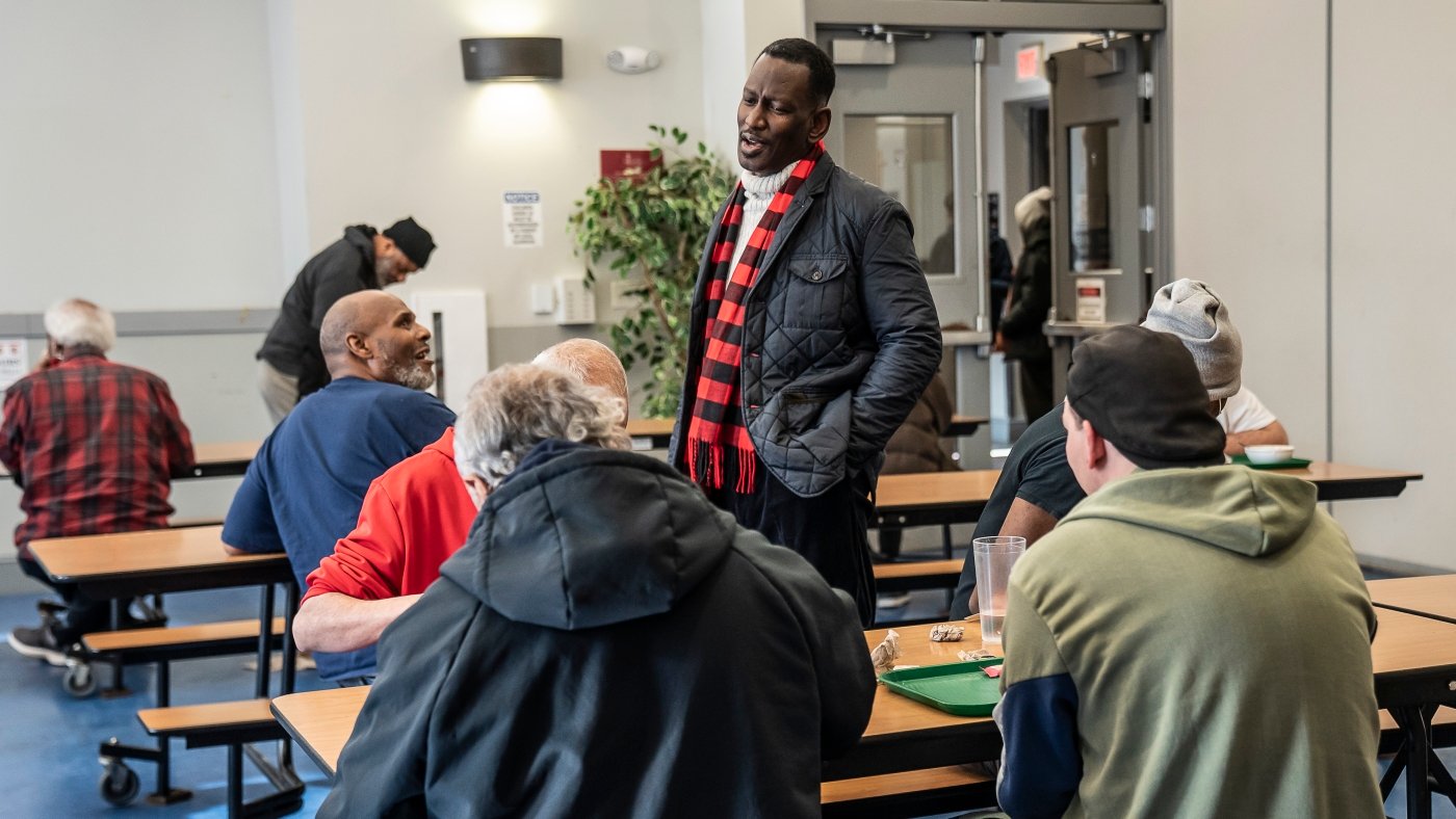 In D.C.'s bitter cold, a homeless shelter offers hot food and some hope