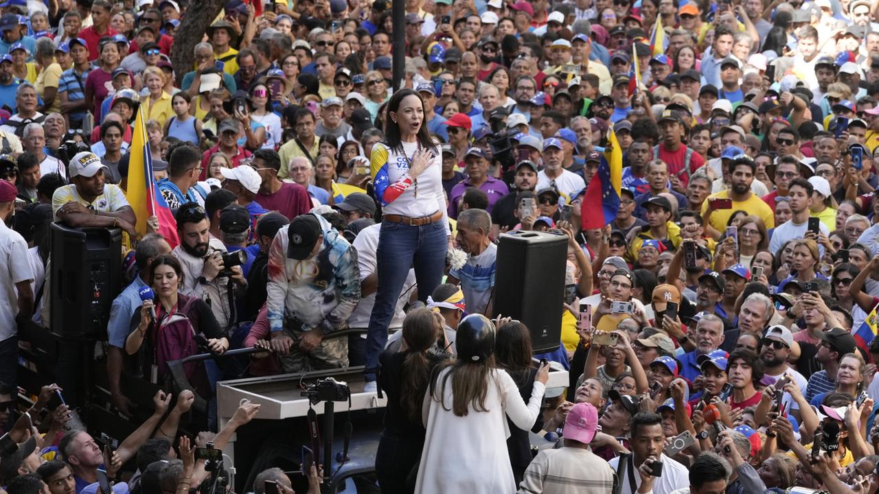 Venezuelas Oppositionsführerin Machado nach Demo festgenommen