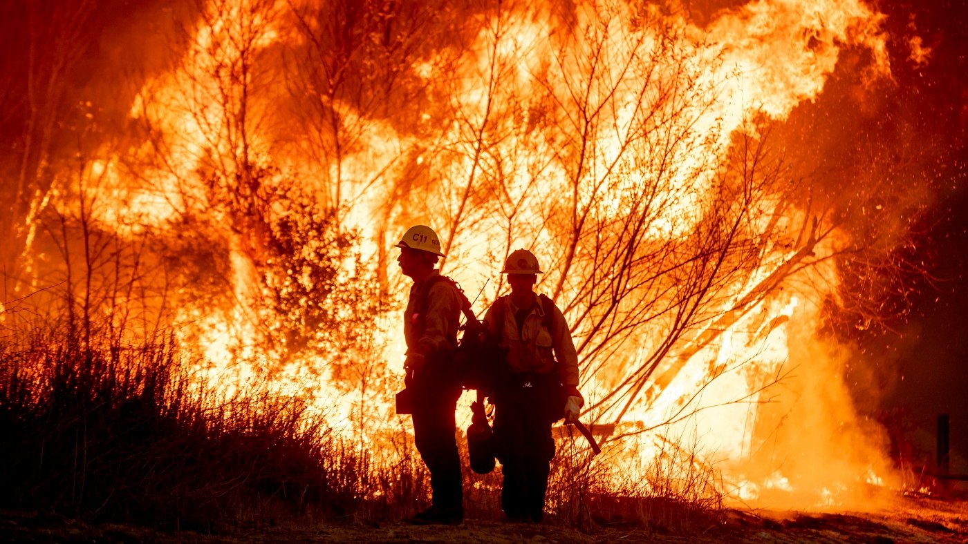 Wildfire victims report looting. And, Trump set for sentencing in hush money case