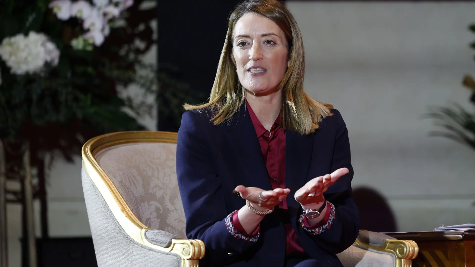 Roberta Metsola, presidenta del Parlamento Europeo: "Maduro debería estar ante la justicia y no jurando ilegítimamente"